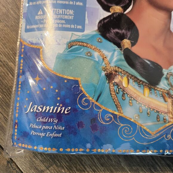 Disney Jasmine Wig Kids One Size Brand New - Picture 3 of 6